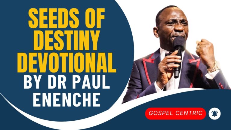 Seeds of Destiny SOD 15th November 2024 Devotional