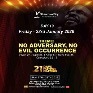 NSPPD Fasting And Prayers 23rd January 2026 | Day 19 Prayers NSPPD Fasting And Prayers 23rd January 2026 | Day 19 Prayers