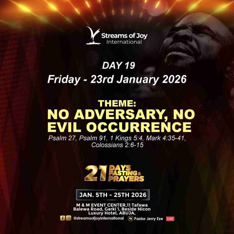 NSPPD Fasting And Prayers 23rd January 2026 | Day 19 Prayers